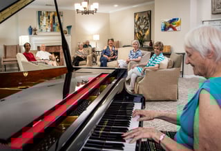 Piano Lounge at Winn at Winnwood Retirement
