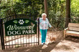 WinnWoof Dog Park at Winnwood Retirement Community