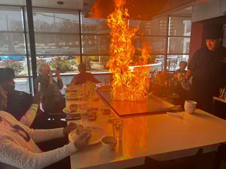 Hibachi with our residents!
