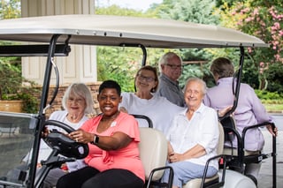 Community Golf Cart at Winnwood Retirement Community